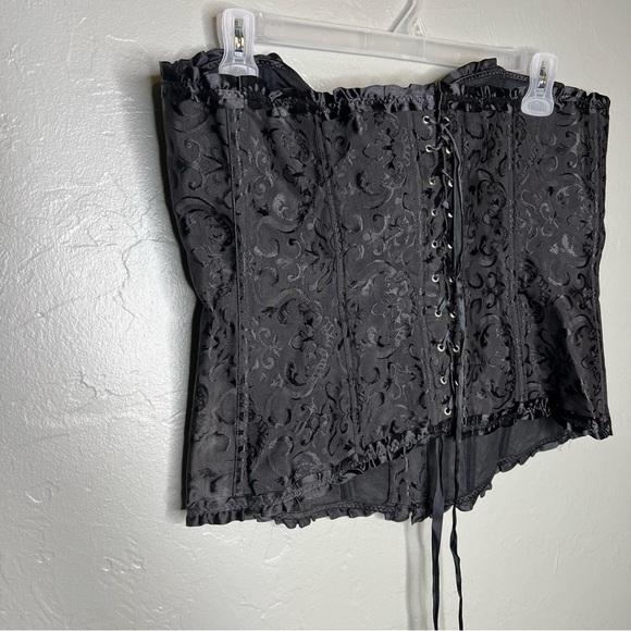 Deepablaze Lace Up Satin Corset Bustier - Picture 4 of 7